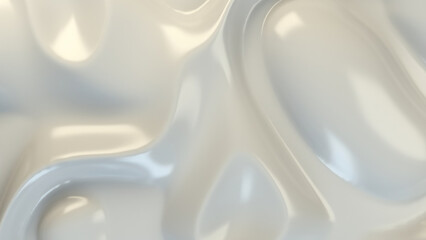 white abstract smooth liquid elegant background shiny plastic