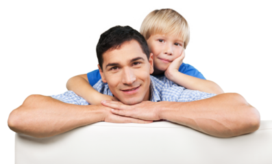 Happy Father and Son, Fathers Day Concept