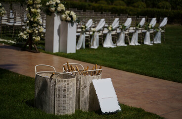 wedding ceremony in nature