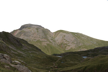Lake district england, great gable isolated