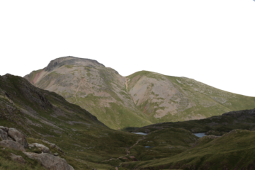 Lake district england, great gable isolated