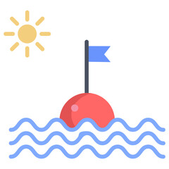 Diving spot icon
