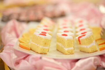 Catering Service Concept: Assorted Snacks Served at a Business Event, Hotel, Birthday or Wedding Celebration 