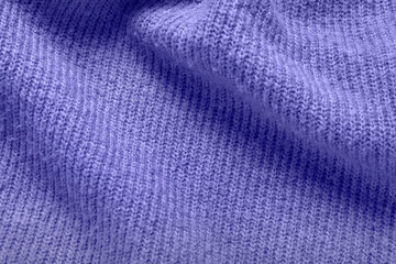 Plakat Texture of violet fabric as background, closeup