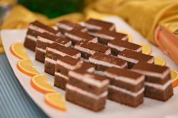 Catering Service Concept: Assorted Snacks Served at a Business Event, Hotel, Birthday or Wedding Celebration 