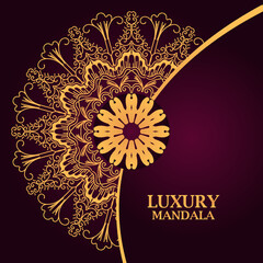 Luxury Ornamental Islamic Mandala Background Design Template