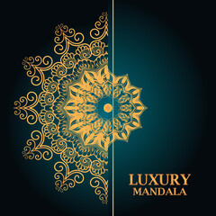 Luxury Ornamental Islamic Mandala Background Design Template