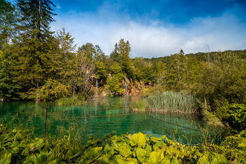 lake in plitvice national park in Croatia