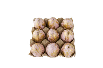 Image of colorful Easter eggs on background