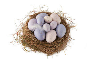 Image of colorful Easter eggs on background