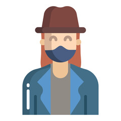 robber woman icon
