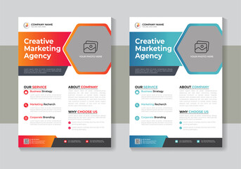 Creative corporate business flyer brochure template design, abstract business flyer, vector template brochure design cover, annual report, poster, and booklet.