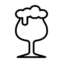 Beer icon . Fit for represents enjoyment, relaxation, socializing, and celebration with friends and family