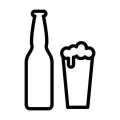 Beer icon . Fit for represents enjoyment, relaxation, socializing, and celebration with friends and family