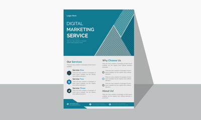 Obraz premium Corporate & business flyer, and vector template design. poster, flyer perfect for creating professional business. vector template.