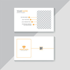 Modern Medical and health Business Card Design Template