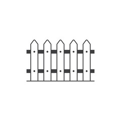 illustration of fence, boundary, vector art.
