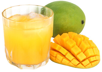 Mango juice with fruits