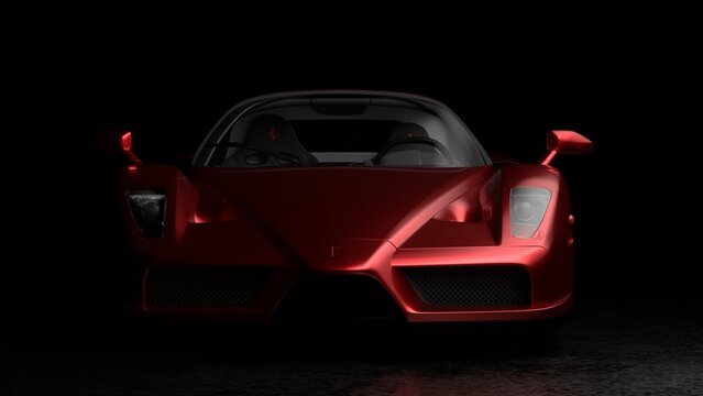 London, England - April 8, 2022. Enzo Ferrari, 3d rendering