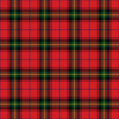 Christmas Holiday Tartan Seamless Pattern - Repeating pattern design of tartan in a festive plaid theme - 576867739