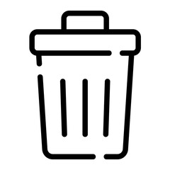 bin line icon