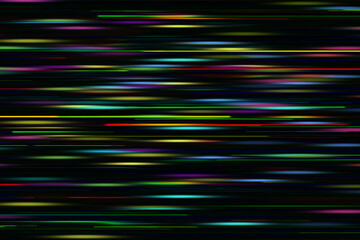 Cyber ​​speed light technology striped horizontal colorful abstract background