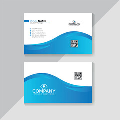 Creative elegant modern business card design template and clean flat design template