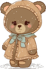 teddy bear with a gift