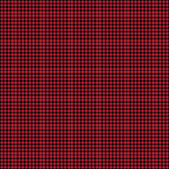 Red and Black Plaid Seamless Pattern - Colorful and bright plaid repeating pattern design