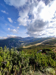 Naklejka na ściany i meble Summer view of Rila mountain at Yastrebets area, Bulgaria