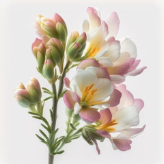 Fototapeta premium Pink Petals: The Delicate Beauty of Freesia