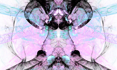 Abstract illustration with symmetric geometric pattern.