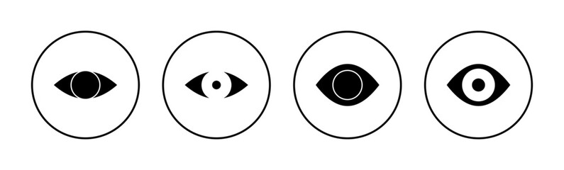 Obraz premium Eye icon vector for web and mobile app. Eye sign and symbol. Look and Vision icon.