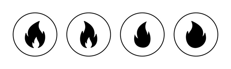 Fire icon vector for web and mobile app. fire sign and symbol