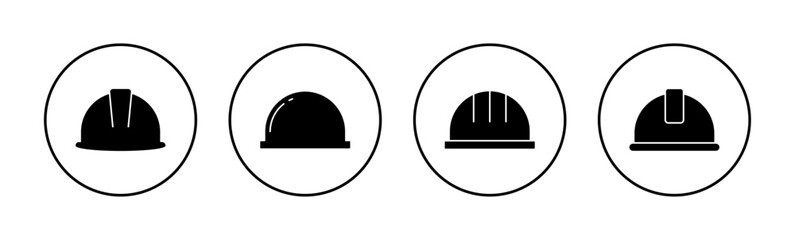 Helmet icon vector for web and mobile app. Motorcycle helmet sign and symbol. Construction helmet icon. Safety helmet