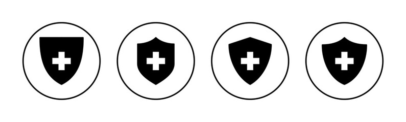 Health insurance icon vector for web and mobile app. Insurance document sign and symbol