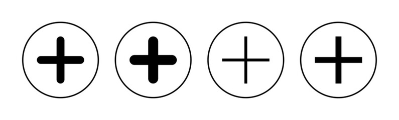 Fototapeta premium Plus Icon vector for web and mobile app. Add plus sign and symbol