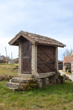 Tradicional Espigueiro, dry corn Sat&atilde;o, Portugal