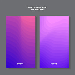 Vector colorful wave geometric shape with color gradation for banner and brochure design 