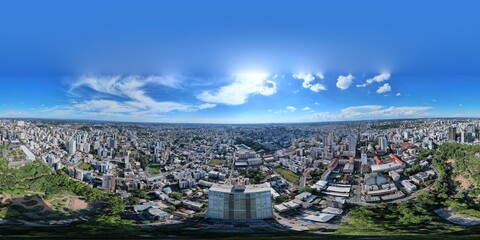 Parque dos Macaquinhos em Caxias do Sul, Rio Grande do Sul foto panorâmica em 360º