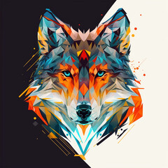 background with a wolf