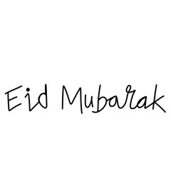 Happy Eid Mubarak Vector Letters
