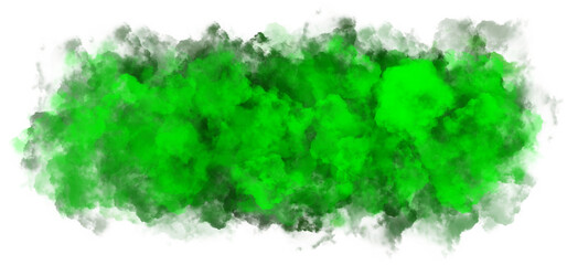 isolated green smoke