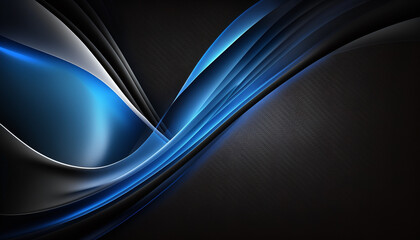 Black and Dark Blue Gradient artistic Desktop Background Pattern Color created with generative AI technology