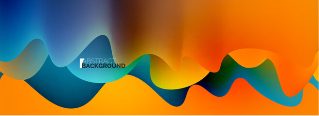 Waves with liquid colors dynamic abstract background for covers, templates, flyers, placards, brochures, banners