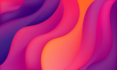 Abstract Colorful red orange purple liquid background. Modern background design. gradient color. Dynamic Waves. Fluid shapes composition. Fit for website, banners, brochure, posters