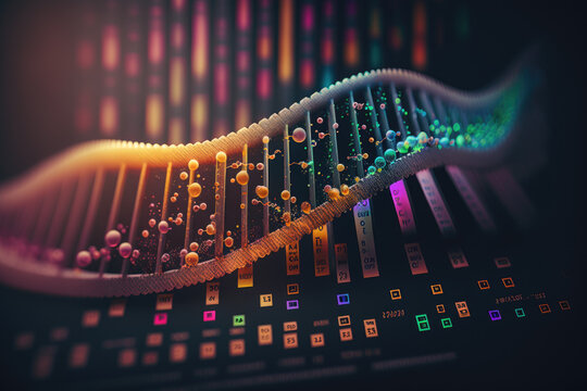 DNA sequence. Generative AI