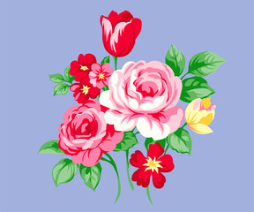 vector design, illustration of flower arrangement