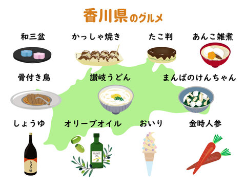 香川県の食べ物、名物、名産