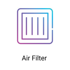 Air filter icons design stock illustration.